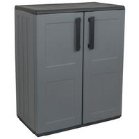 ArtPlast Kunststoffschrank Free niedrig grau Kunststoff B/H/T: ca. 68x84x37 cm Free niedrig - grau (68,00/84,00/37,00cm) - ArtPlast