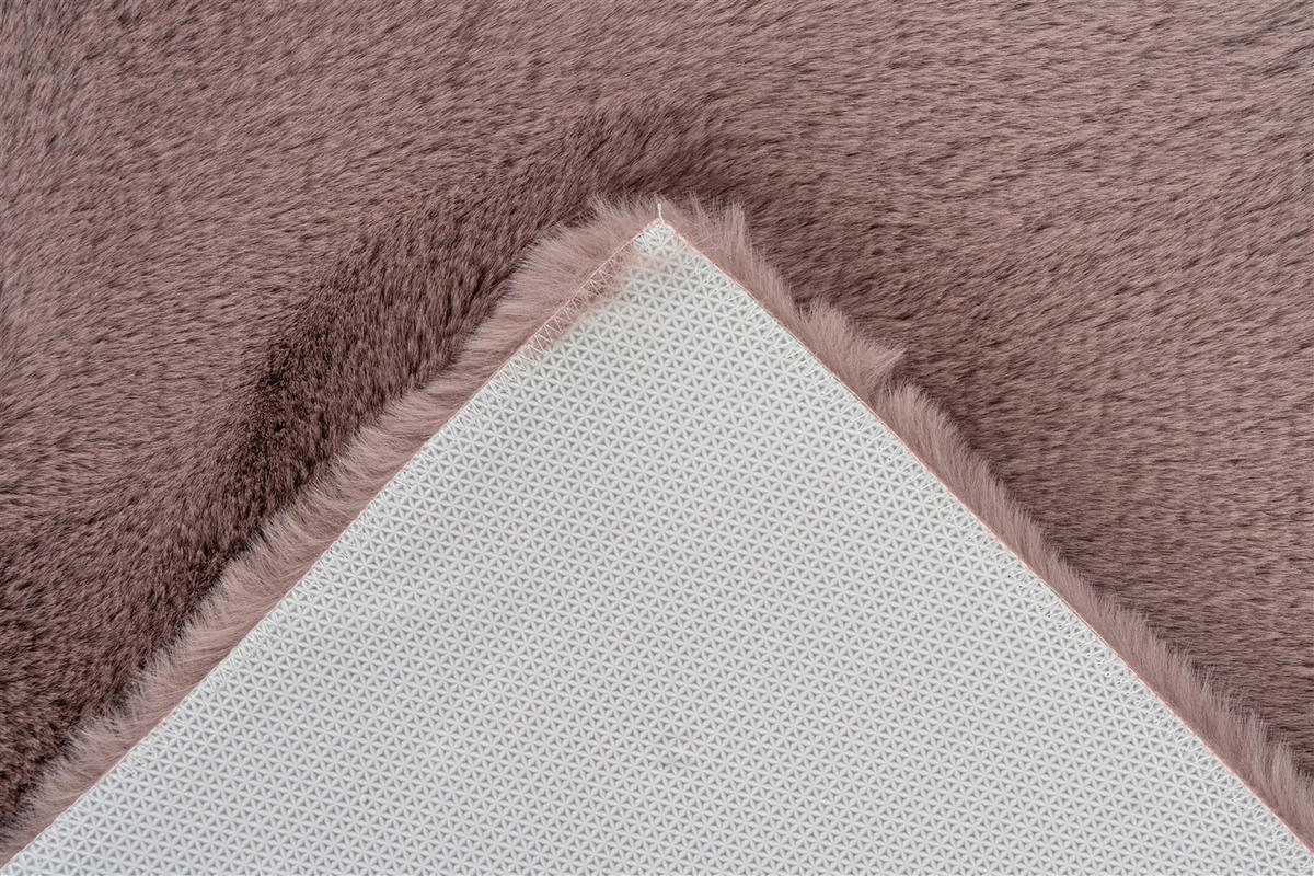 Kayoom Hochflorteppich Badematte Rabbit 525 rosa B/H/L: ca. 65x3,5x100 cm Badematte Rabbit 525 - rosa (100,00/65,00/3,50cm) - Kayoom