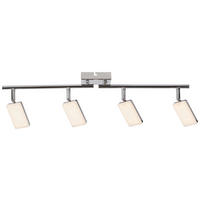 POCOline Spotbalken Chrom Metall Kunststoff L: ca. 63 cm 4 Brennstellen Chrissy - Chrom (63,00cm) - POCOline