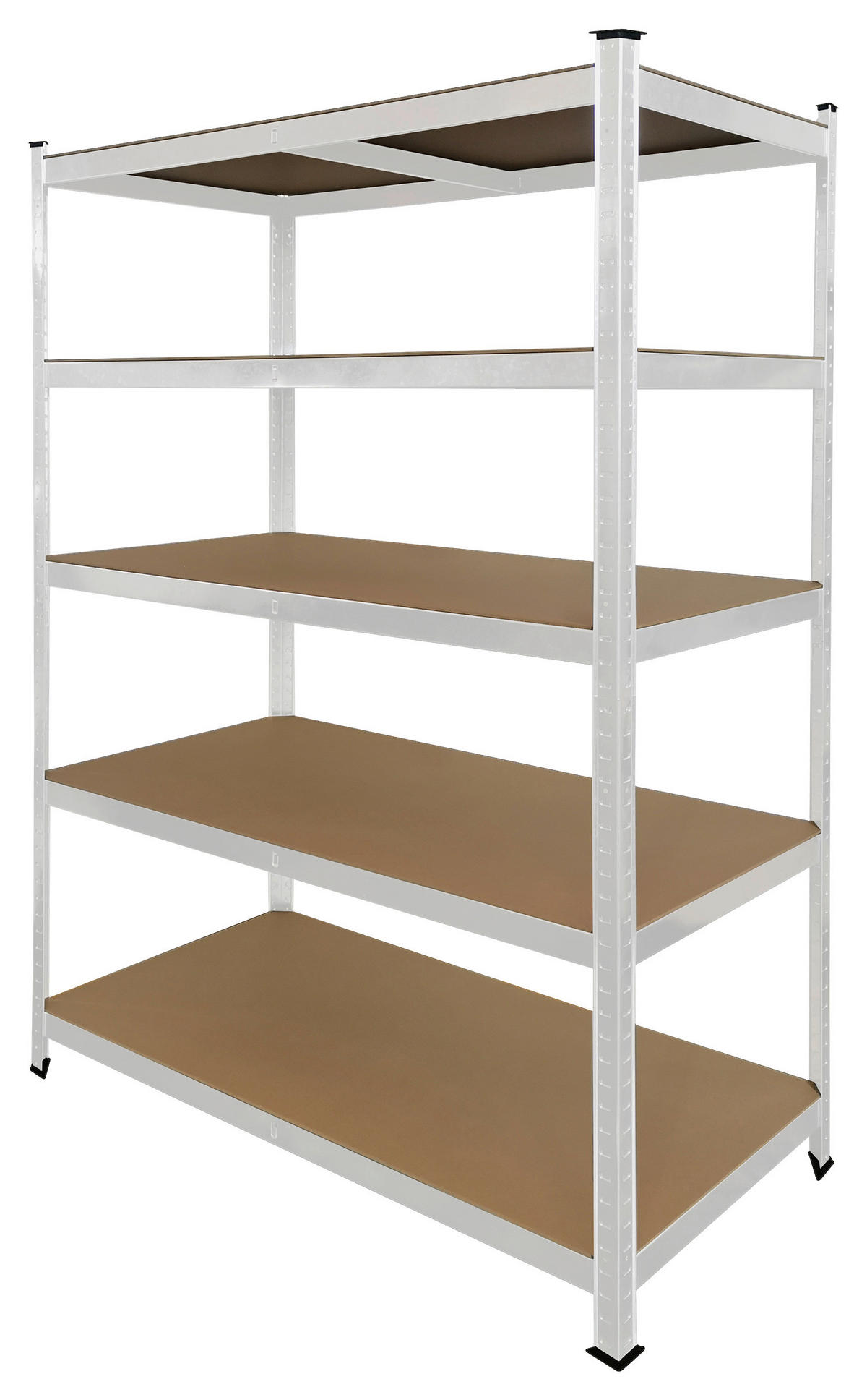 Schwerlaststeckregal weiß B/H/T: ca. 120x180x60 cm Schwerlaststeckregal 180x120x60cm W - weiß (120,00/180,00/60,00cm)