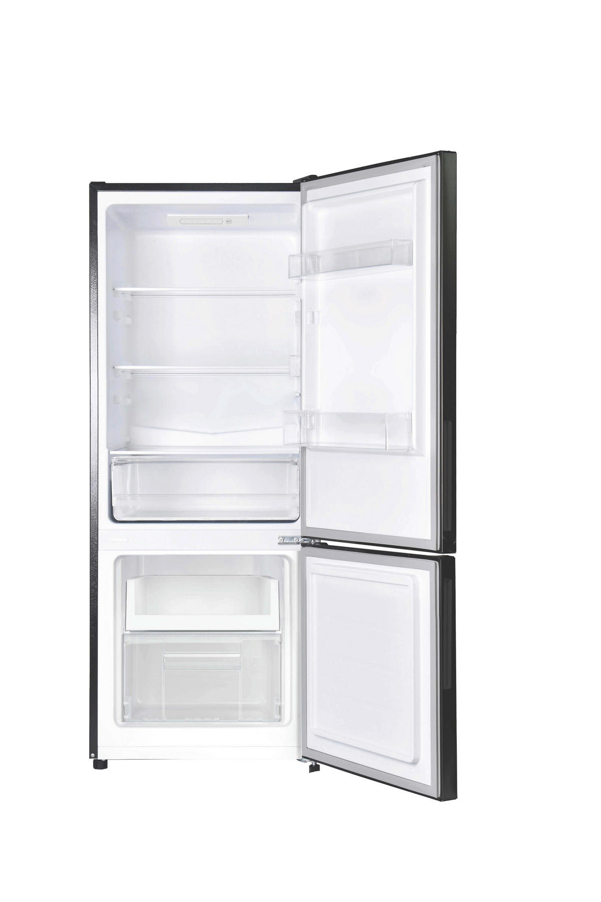 POCOline Kühl-/Gefrierkombination KGK144-205S schwarz B/H/T: ca. 54x144x55 cm Kühl-/Gefrierkombi KGK 144-205 S - schwarz (54,00/144,00/55,00cm) - POCOline