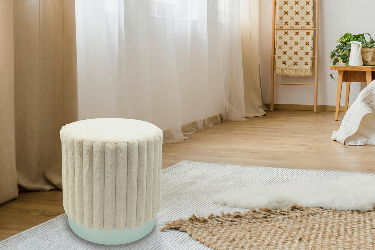 Sitzhocker Sitzhocker_Plüsch/Cordoptik