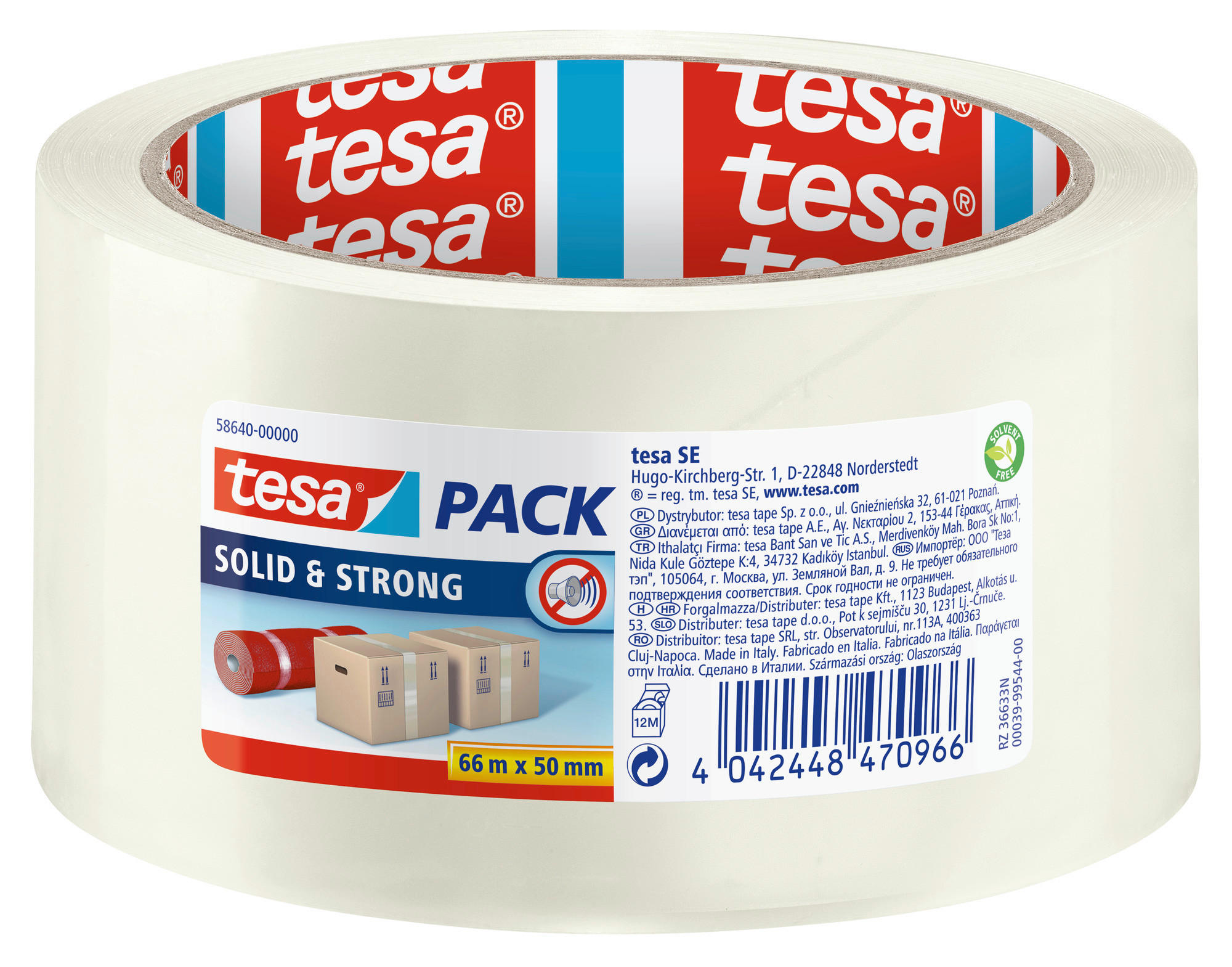 tesa Pckband Solid&Strong B/L: ca. 5x6600 cm Packband_Solid&Strong_tesa - (5,00/6600,00cm) - tesa