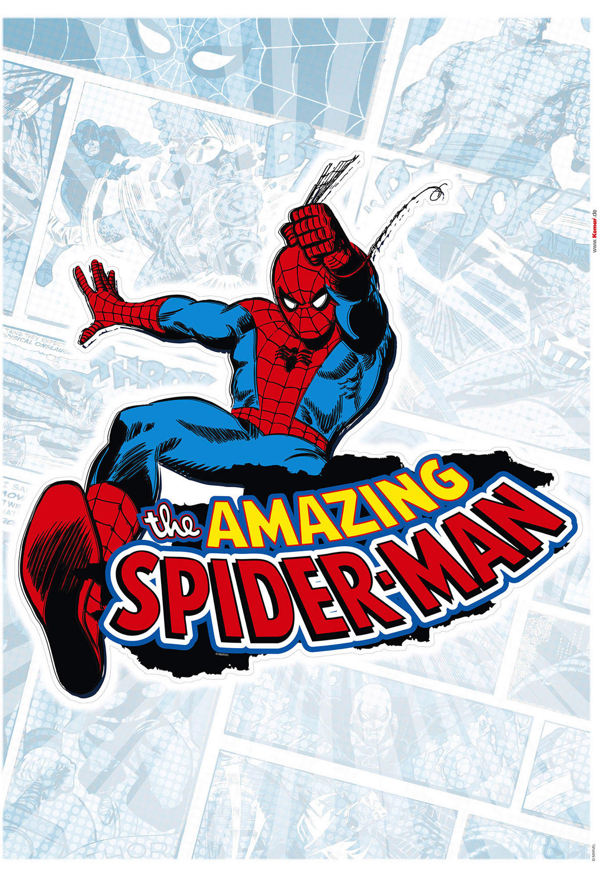 Komar Wandtattoo Spider-Man Comic Classic  Spider-Man Comic Classic B/L: ca. 50x70 cm Spider-Man Comic Classic - (50,00/70,00cm) - Komar