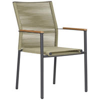POCOline Gartenstuhl Turin salbei Webstoff B/H/L: ca. 60x87x56 cm Turin - anthrazit/salbei (56,00/60,00/87,00cm) - POCOline