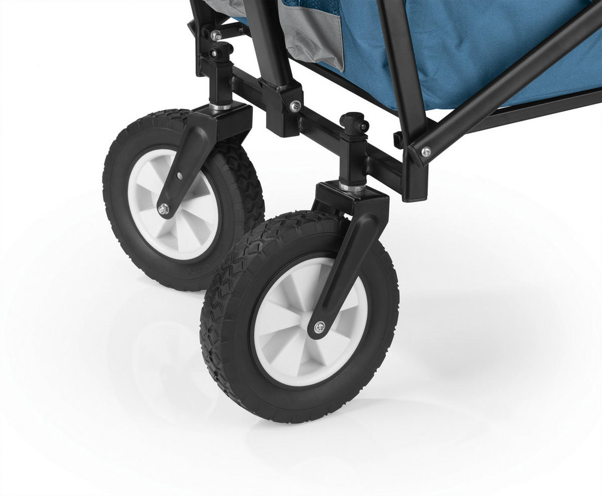 EasyMaxx Bollerwagen blau B/H/T: ca. 50x72x102 cm Bollerwagen_faltbar_EASYmaxx - blau/grau (50,00/72,00/102,00cm) - EasyMaxx