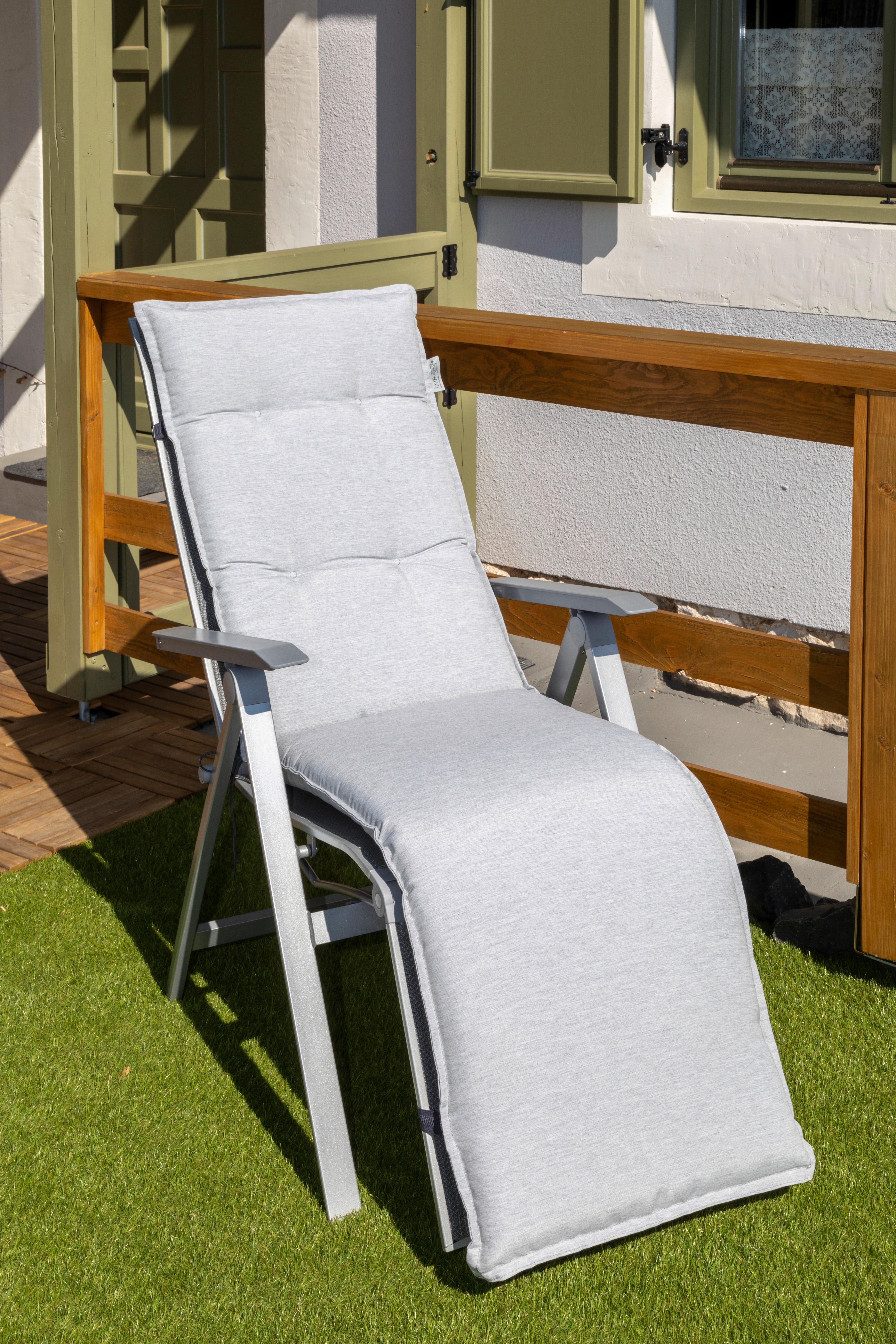 Beo Relaxauflage Taipeh hellgrau Polyester B/H/L: ca. 46x8x171 cm Taipeh - hellgrau (171,00/46,00/8,00cm) - Beo