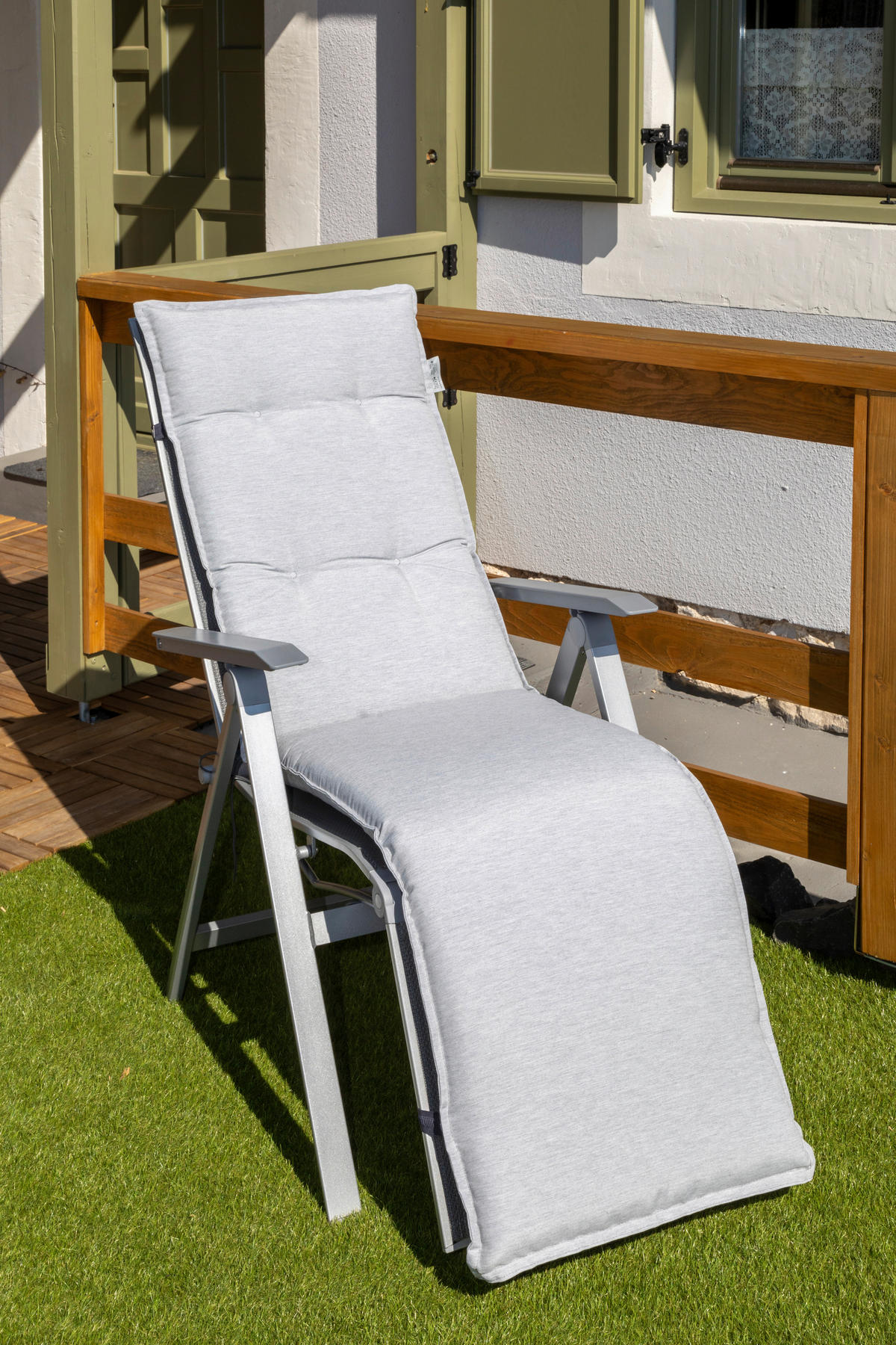 Beo Relaxauflage Taipeh hellgrau Polyester B/H/L: ca. 46x8x171 cm Taipeh - hellgrau (171,00/46,00/8,00cm) - Beo