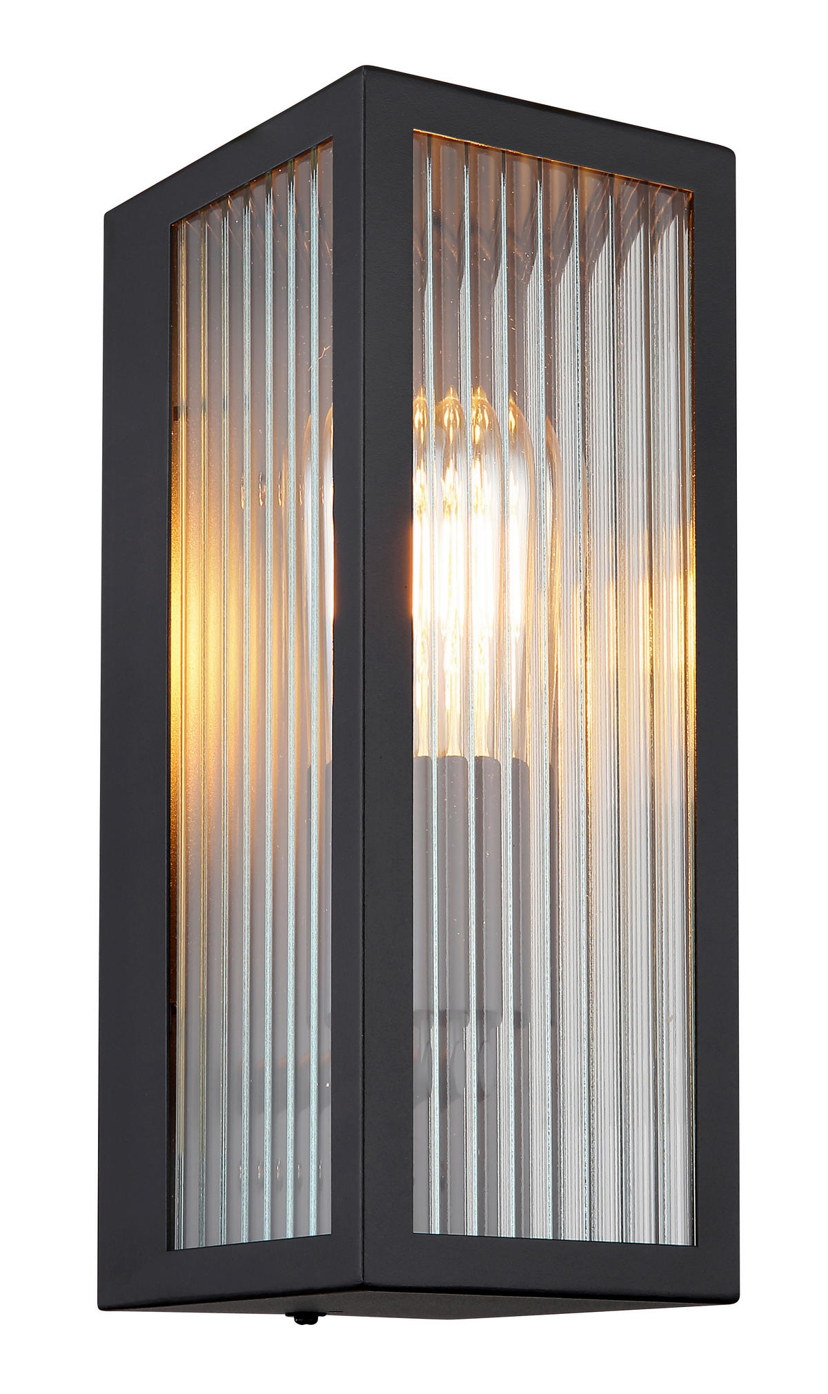 Außenleuchte schwarz B/H: ca. 12x32 cm GUNDULA - schwarz (12,00/32,00cm) - GLOBO