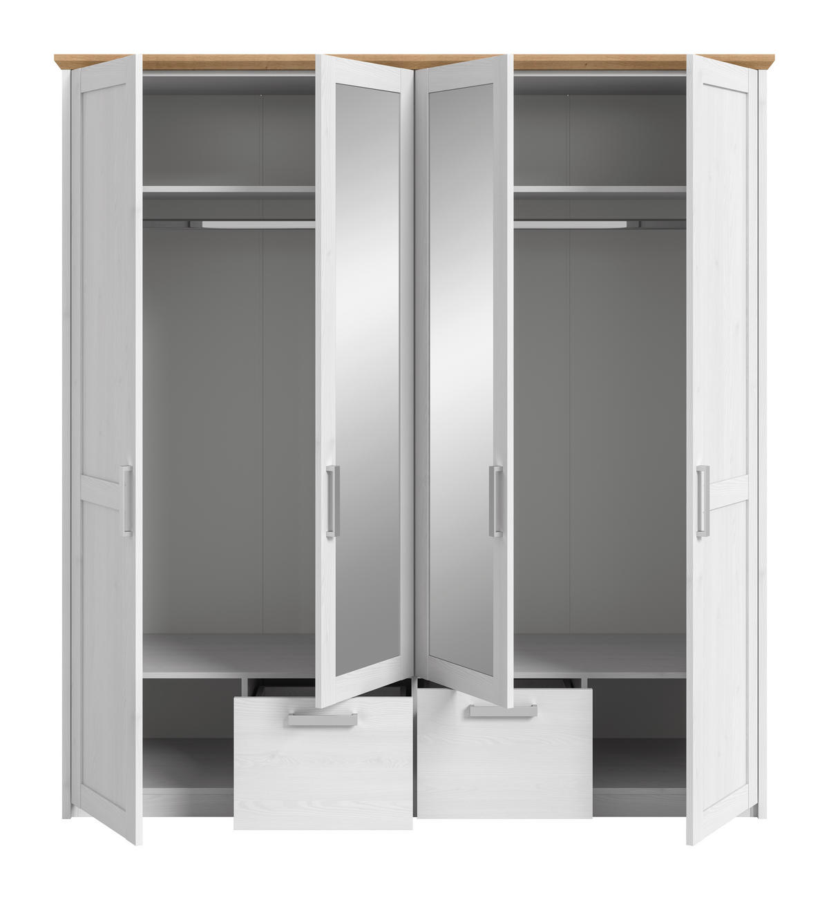 Kleiderschrank VERONA Sibiu Lärche Nachbildung Eiche Artisan Nachbildung B/H/T: ca. 188x20x61 cm VERONA - Eiche (188,00/20,00/61,00cm) - xonox.home