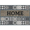 Fußmatte Velvet grau B/L: ca. 45x75 cm Velvet - beige/grau (45,00/75,00cm)