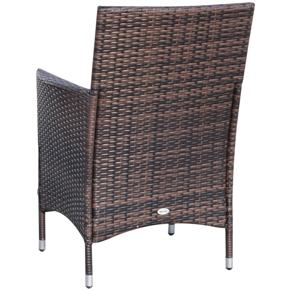 Outsunny Gartenmöbel-Set braun Polyrattan B/H/L: ca. 58,5x89,5x60 cm Gartenmöbel-Set - braun (60,00/58,50/89,50cm) - Outsunny