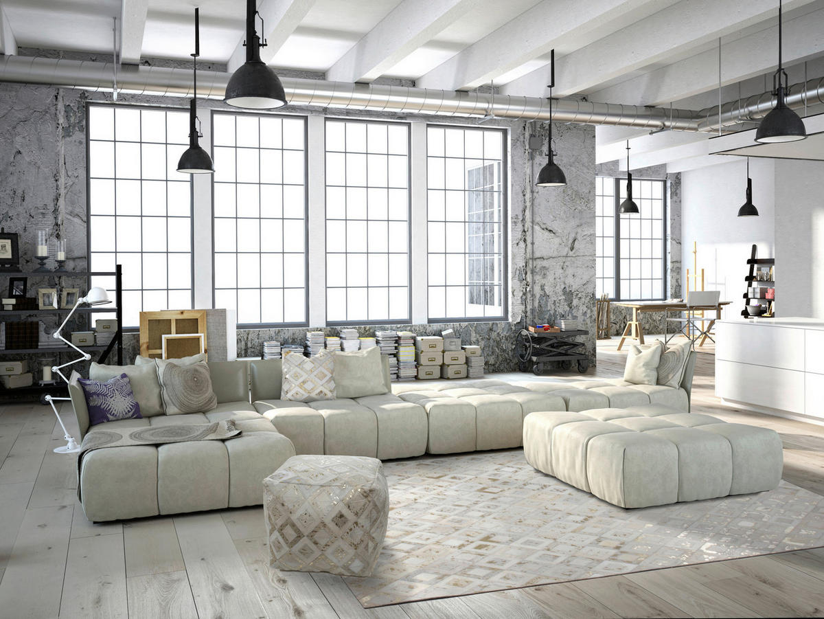 360Living Teppich Dazzle elfenbein B/L: ca. 80x150 cm Dazzle - gold/elfenbein (80,00/150,00cm) - 360Living