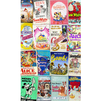Komar Fototapete Disney Movie Posters Retro Girls B/L: ca. 120x200 cm Disney Movie Posters Retro Girls - (120,00/200,00cm) - Komar