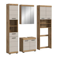 Badezimmer-Set Scout Evoke Oak Nachbildung Kaschmirgrau Nachbildung B/H/T: ca. 190x191x34 cm Scout - Kaschmirgrau (190,00/191,00/34,00cm) - xonox.home
