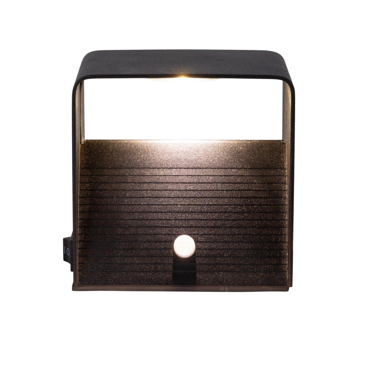 Näve Leuchten LED-Wandleuchte schwarz Metall B/H/T: ca. 10x8x10 cm CUBE - schwarz (10,00/8,00/10,00cm) - Näve Leuchten