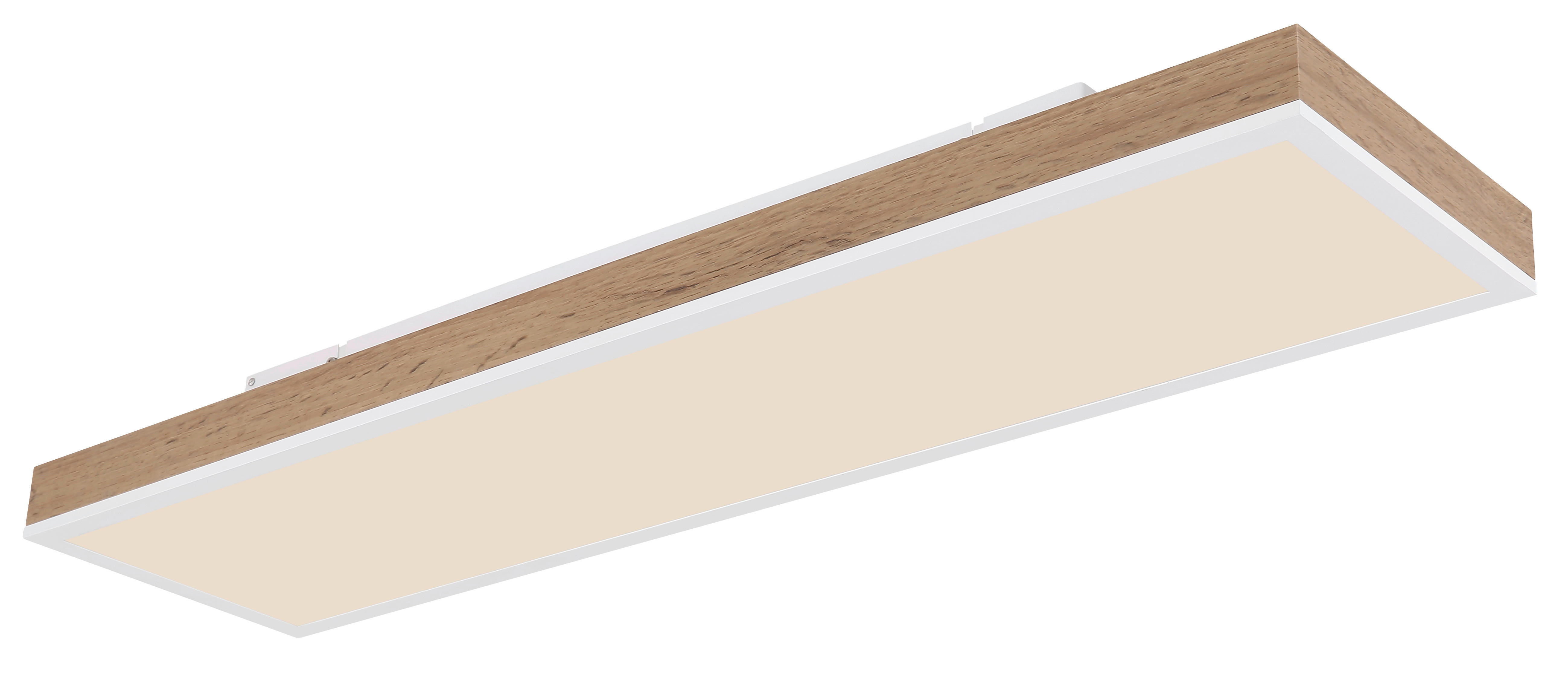 GLOBO LED-Deckenleuchte weiß Opal Aluminium Kunststoff B/H/T: ca. 20x7,8x80 cm DORO - weiß/Opal (20,00/7,80/80,00cm) - GLOBO