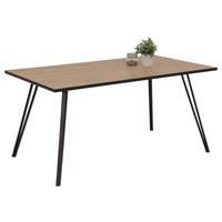 Esstisch OKSANA T Eiche Artisan Nachbildung B/H/T: ca. 160x76x90 cm OKSANA T - Eiche/schwarz (160,00/76,00/90,00cm) - Hela