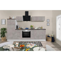 Respekta Küchenblock Amanda Beton Optik B/H/T: ca. 280x200x60 cm Amanda - Beton/weiß (280,00/200,00/60,00cm) - Respekta
