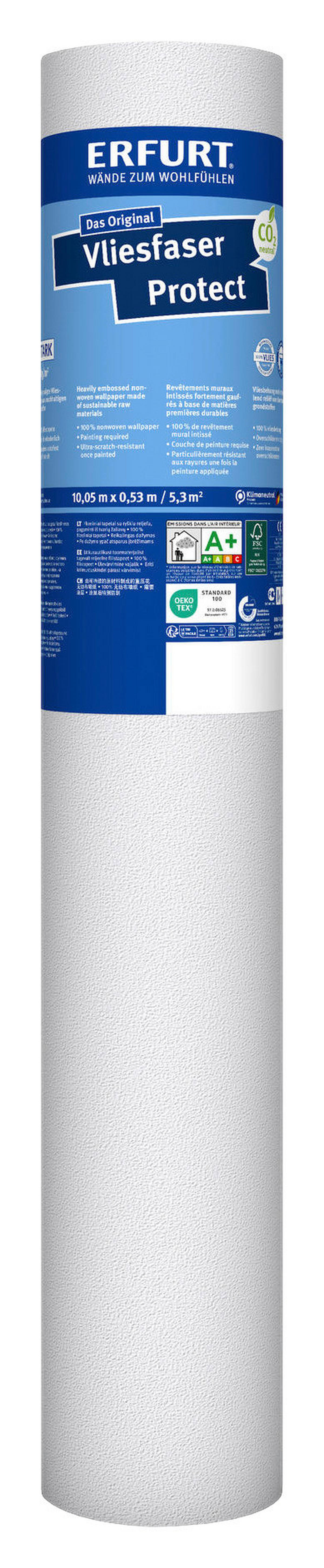 Erfurt Vliestapete Protect Protect weiß B/L: ca. 53x1005 cm Protect - weiß (53,00/1005,00cm) - Erfurt