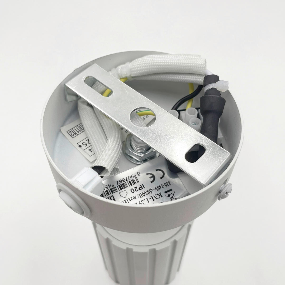 Lamkur Wandleuchte weiß Stahl B/H/L: ca. 8x16x8 cm GU10 1 Brennstellen Prisma - weiß (8,00/8,00/16,00cm) - Lamkur