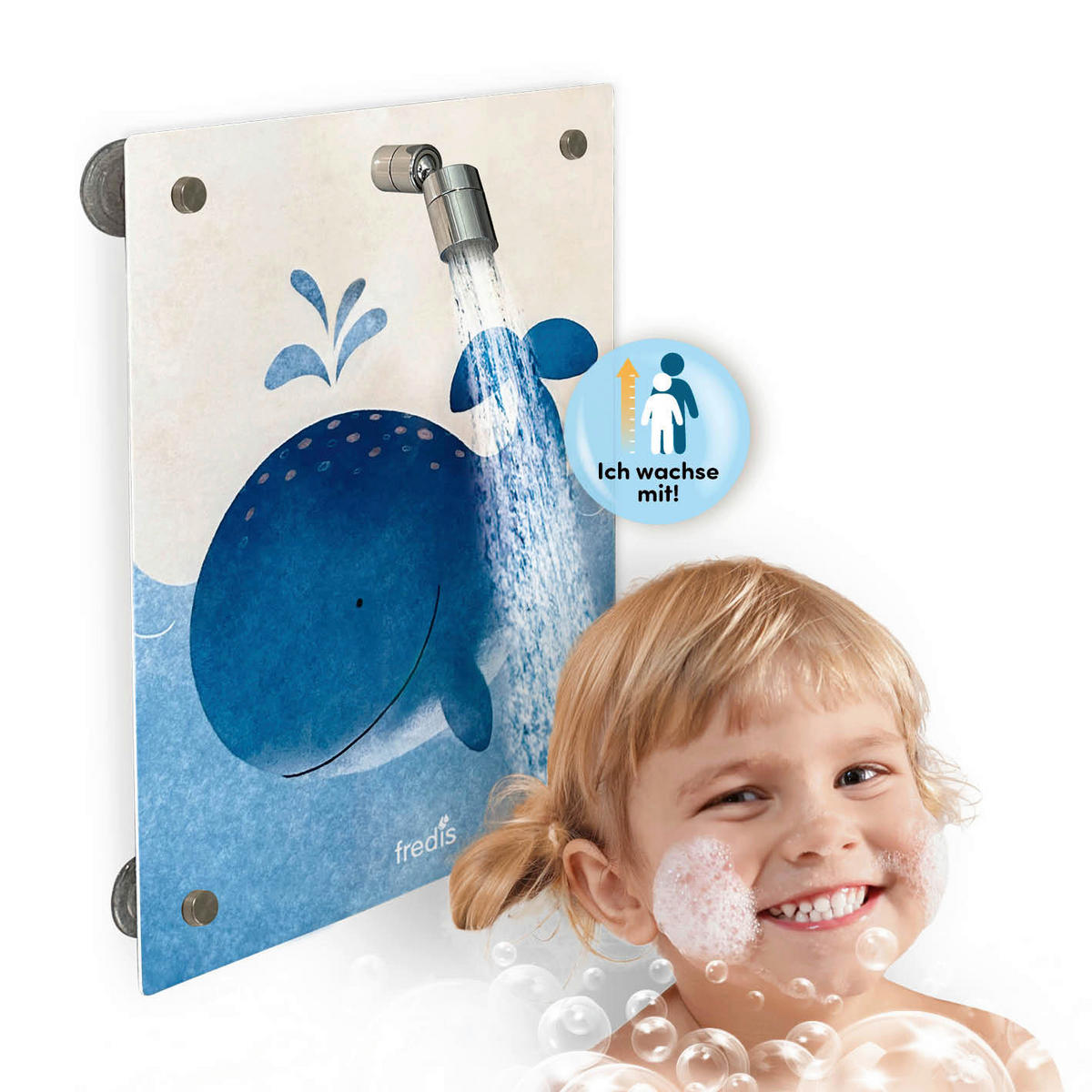 Kinderdusche weiß Kinderdusche_Wal_fredis - blau/weiß (30,00/10,00/40,00cm) - fredis