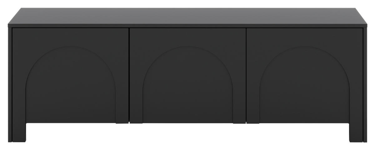 TV-Lowboard ARCO schwarz B/H/T: ca. 150x49x35 cm ARCO - schwarz (150,00/49,00/35,00cm) - WIPMEB