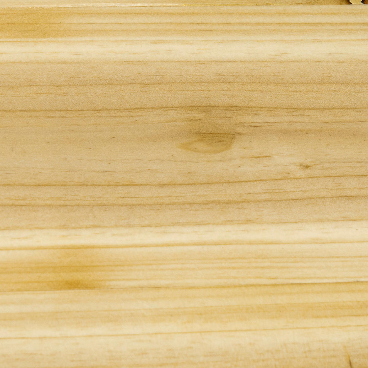 Outsunny Blumenständer natur Holz B/H/L: ca. 25x91x46 cm Blumenständer - natur/schwarz (46,00/25,00/91,00cm) - Outsunny