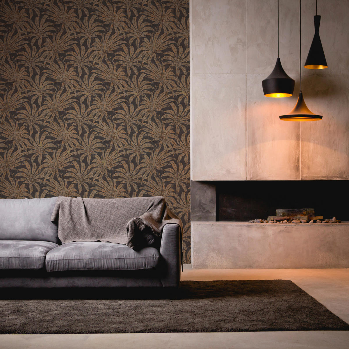 A.S.Creation Vliestapete bronze gold schwarz B/H/D: ca. 53x1005x9,2 cm Vliestapete - gold/schwarz (9,20/1005,00cm) - A.S.Creation