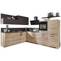 nobilia Winkelküche Riva Eiche San-Remo Nachbildung B/T: ca. 305x245 cm Riva - Eiche/Beton (305,00/245,00cm) - nobilia