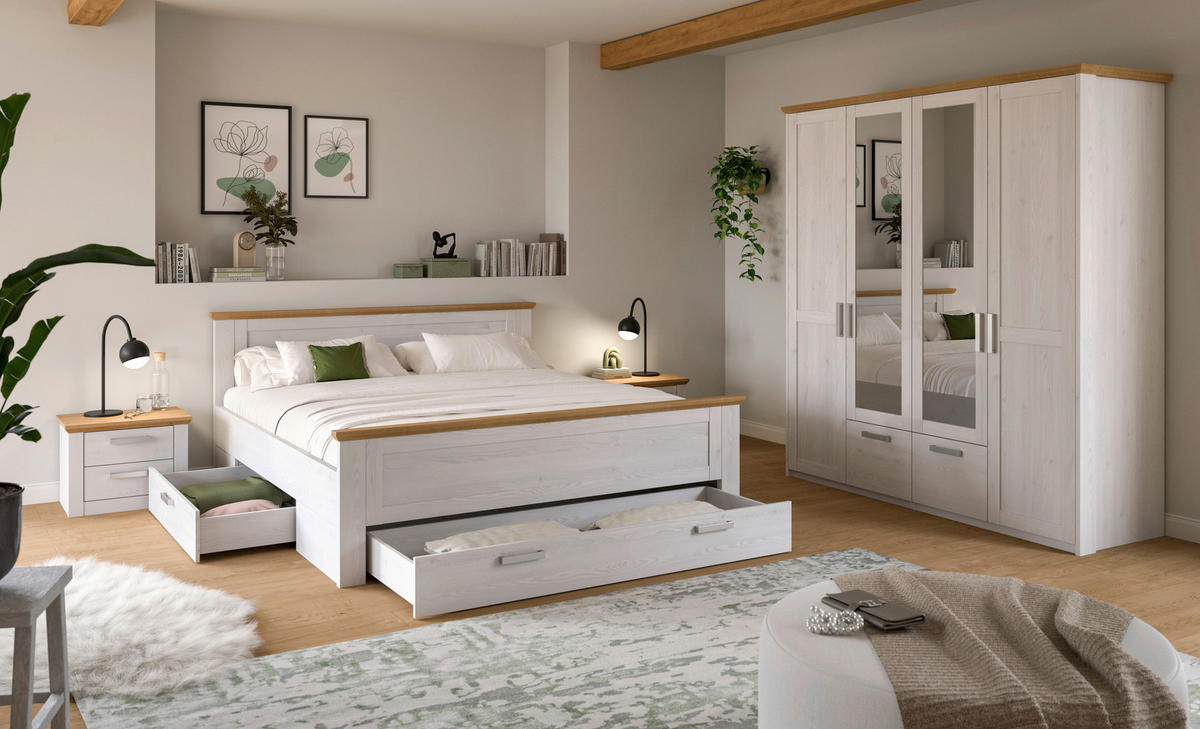 Bettanlage VERONA Sibiu Lärche Nachbildung Eiche Artisan Nachbildung VERONA - Eiche - xonox.home