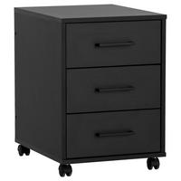 Rollcontainer Ruby schwarz matt B/H/T: ca. 40,1x57x50 cm Ruby - schwarz (40,10/57,00/50,00cm) - Möbelpartner