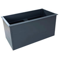 Westmann Hochbeet Primus L anthrazit Metall B/H/T: ca. 150x77x75 cm Primus L - anthrazit (150,00/77,00/75,00cm) - Westmann