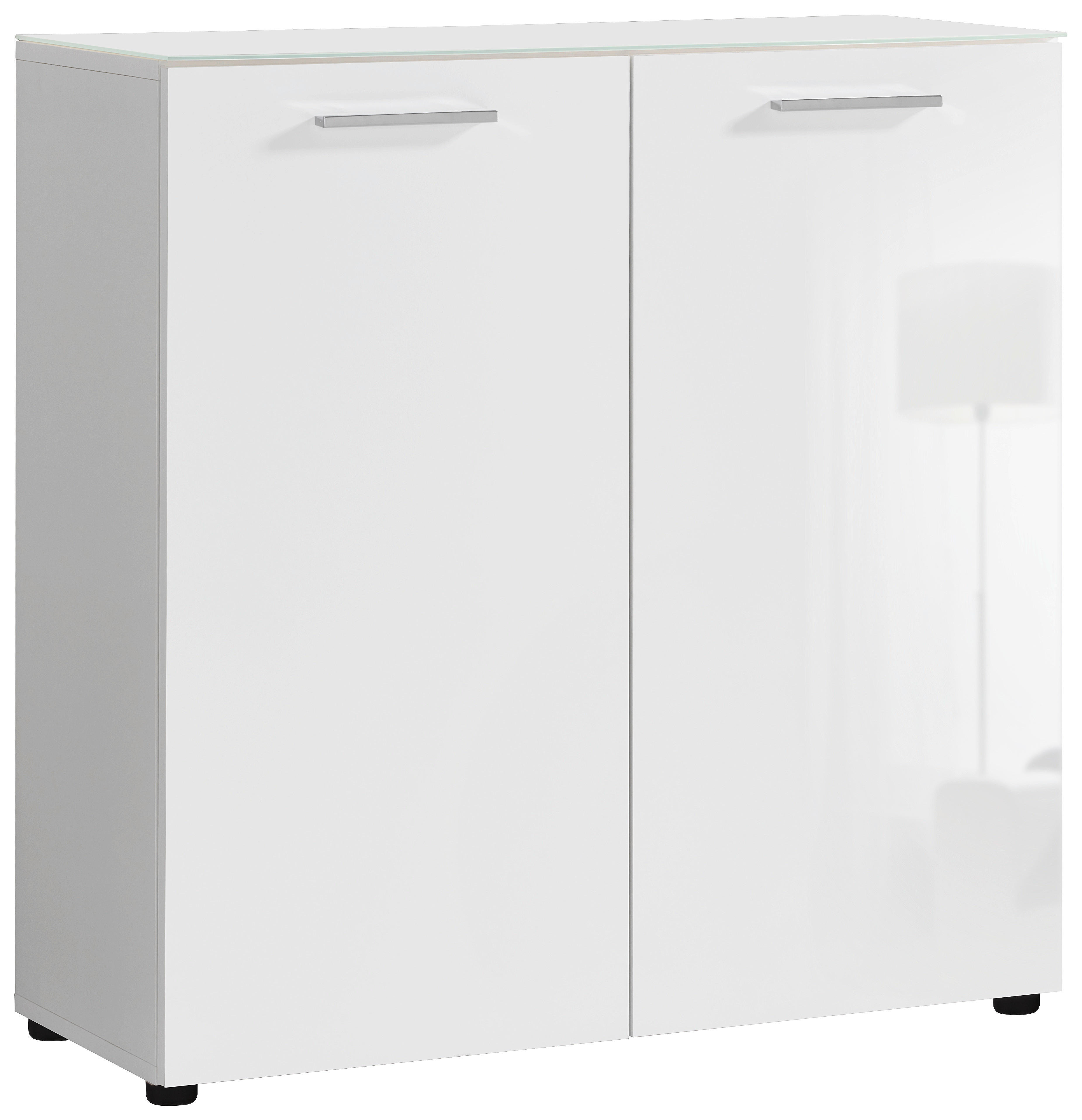 Kommode Rio weiß weiß glänzend B/H/T: ca. 80x83x35 cm Rio - weiß (80,00/83,00/35,00cm)