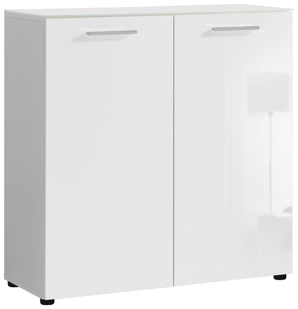 Kommode Rio weiß weiß glänzend B/H/T: ca. 80x83x35 cm Rio - weiß (80,00/83,00/35,00cm)