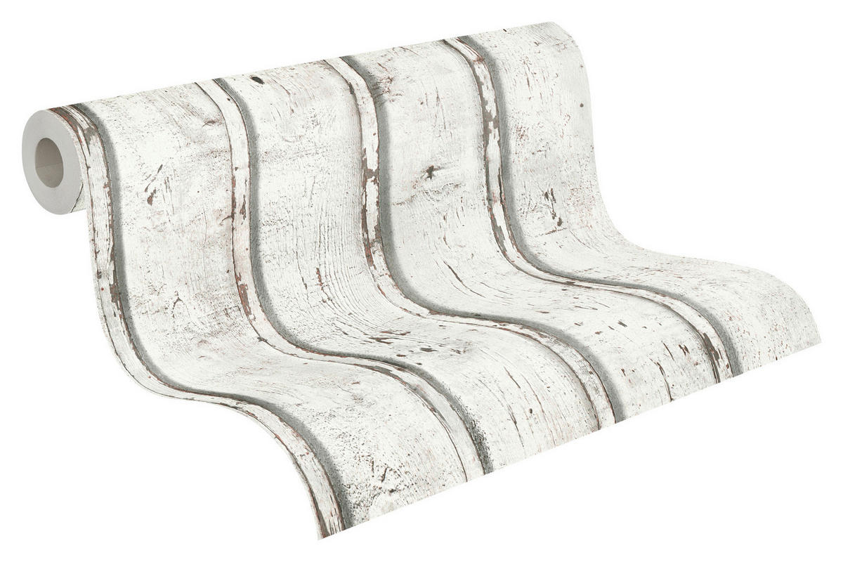 A.S.Creation Vliestapete creme grau B/H/D: ca. 53x1005x8,2 cm Vliestapete - creme/grau (8,20/1005,00cm) - A.S.Creation