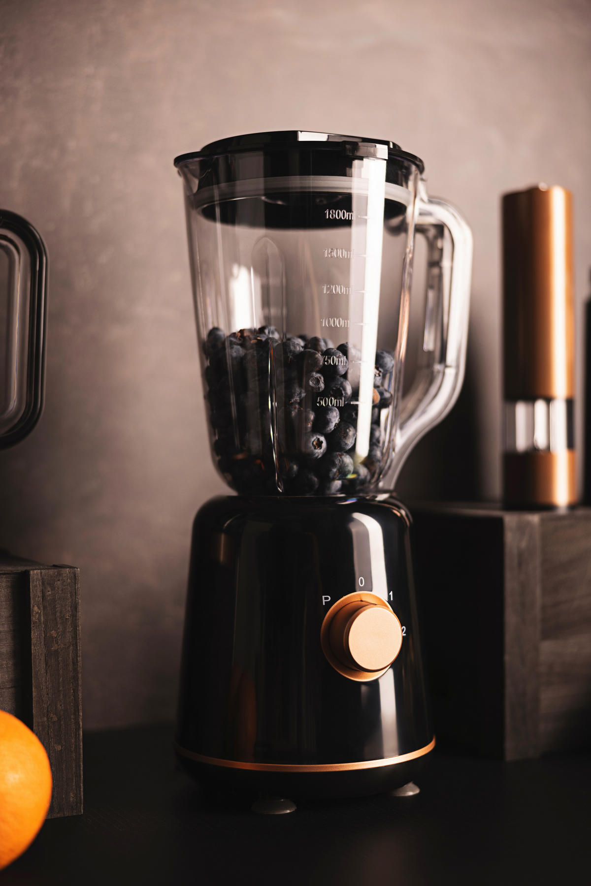 BERGNER Stabmixer schwarz Stahl Kunststoff B/H/L: ca. 18x40,5x20,5 cm COPPER - schwarz (20,50/18,00/40,50cm) - BERGNER