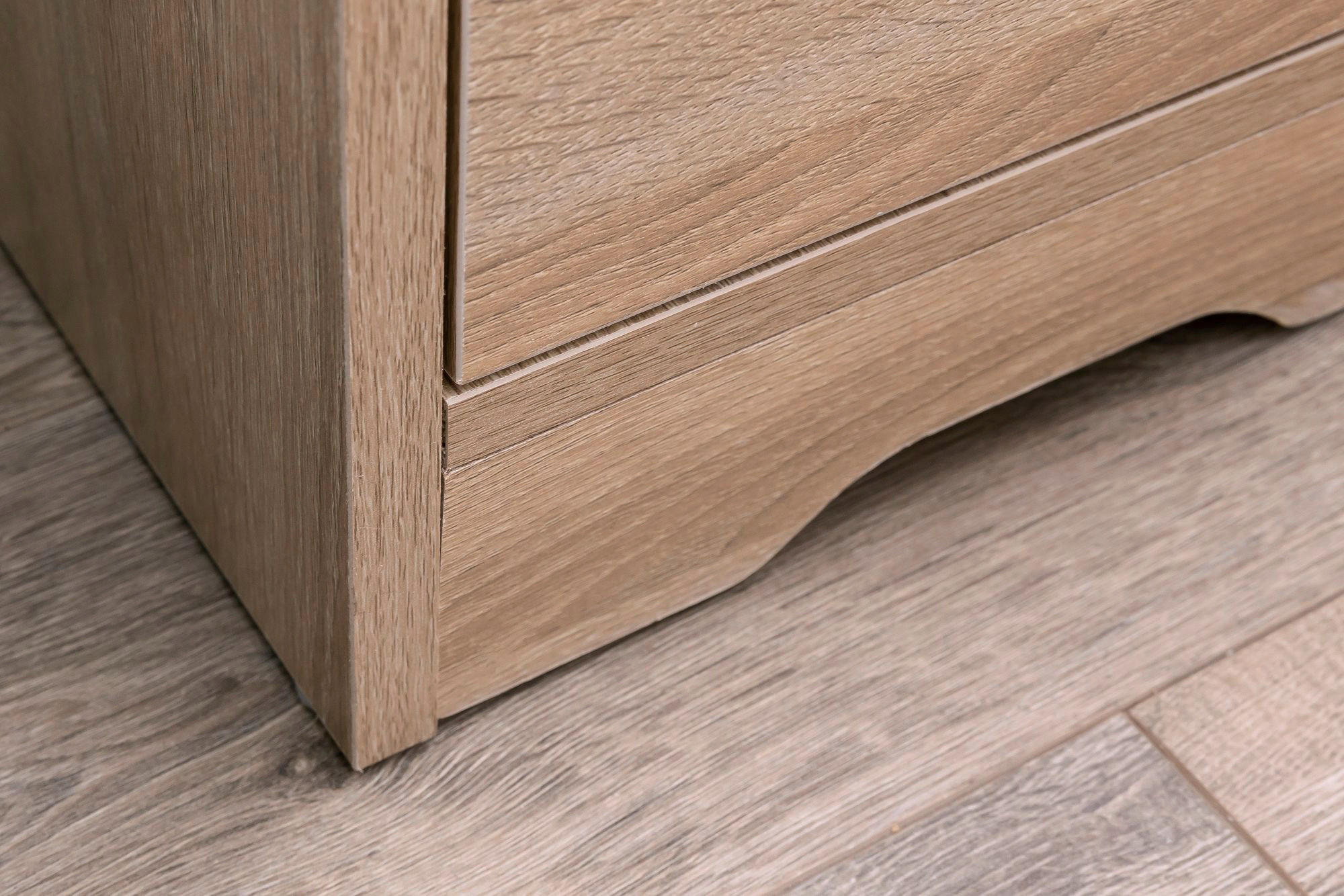 Nachtkonsole Sonoma Nachbildung B/H/T: ca. 31x49x31 cm Nachtkonsole - (31,00/49,00/31,00cm) - Wohnling