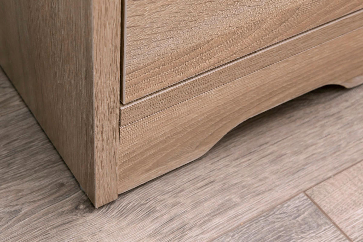 Nachtkonsole Sonoma Nachbildung B/H/T: ca. 31x49x31 cm Nachtkonsole - (31,00/49,00/31,00cm) - Wohnling