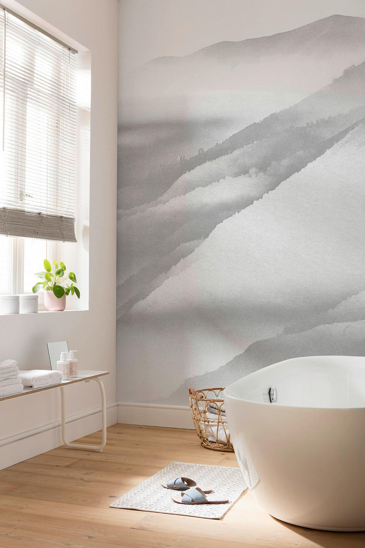 Komar Fototapete White Noise Mountain B/L: ca. 200x280 cm White Noise Mountain - (200,00/280,00cm) - Komar