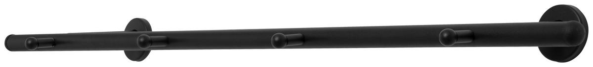 Garderobenleiste Derby schwarz Metall B/H/T: ca. 80x2x9 cm Derby - schwarz (80,00/2,00/9,00cm)