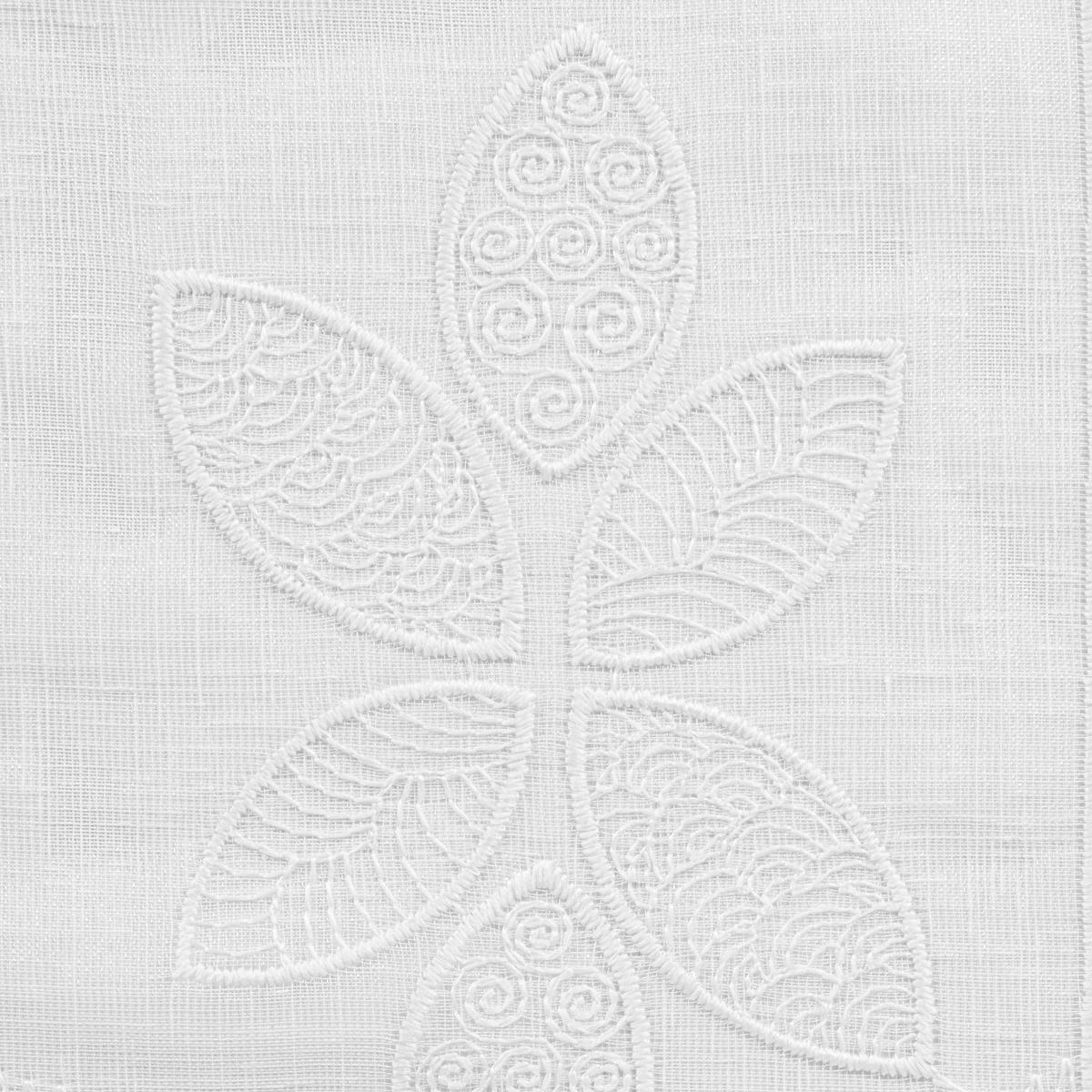 Scheibengardinen-Meterware weiß H: ca. 50 cm Scheibengardine - weiß (50,00cm)