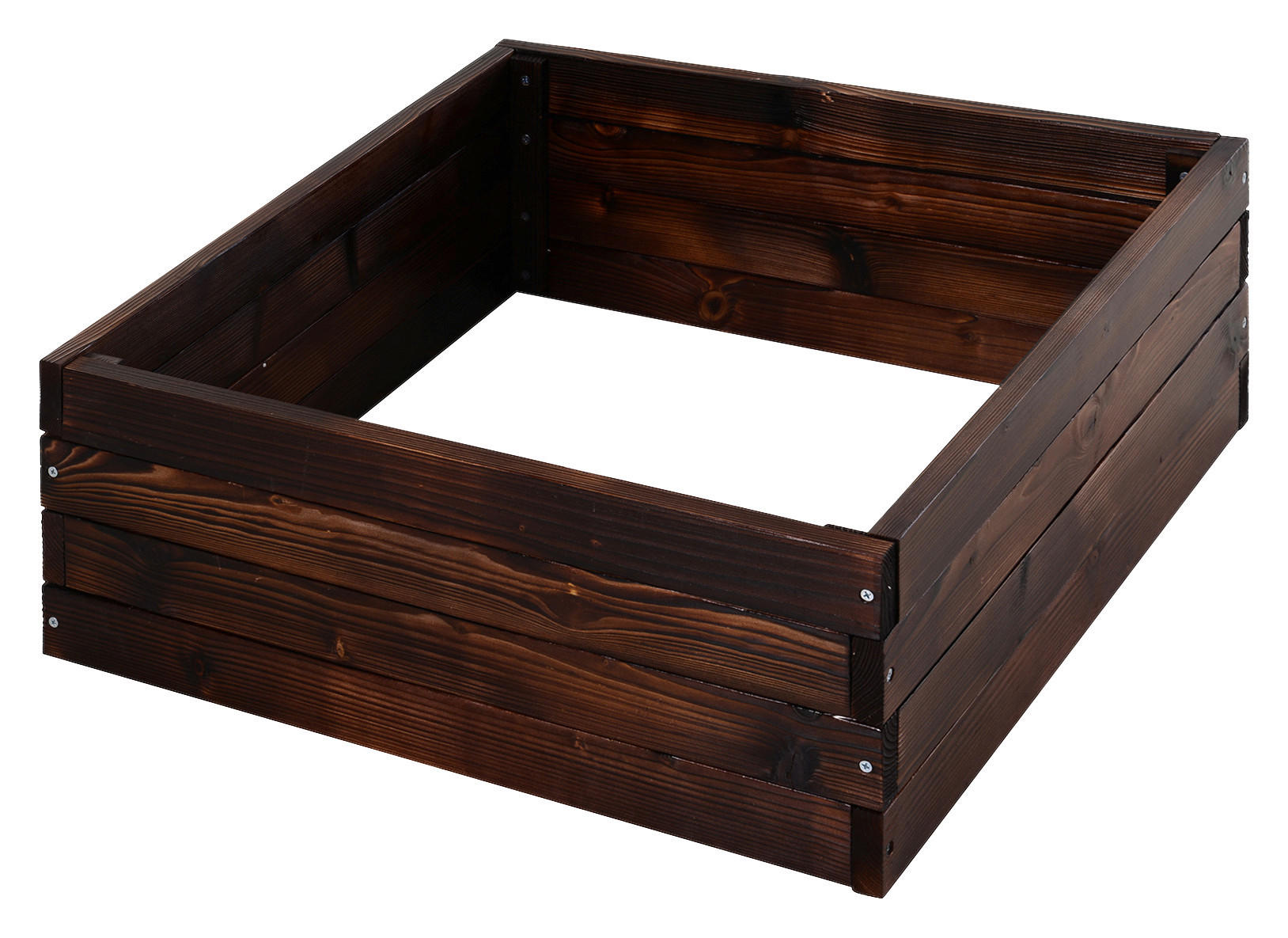Outsunny Hochbeet B/H/L: ca. 60x23x60 cm Quadratisches Hochbeet 845-295 - dunkelbraun (60,00/60,00/23,00cm) - Outsunny