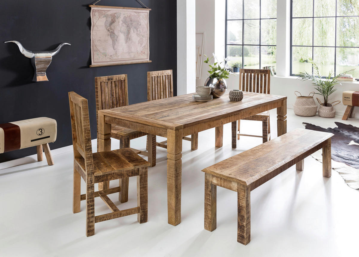 Esstisch natur B/H/T: ca. 120x76x70 cm Esszimmertisch - natur (120,00/76,00/70,00cm) - Wohnling