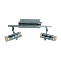 Näve Leuchten LED Deckenleuchte NV1235942 Chrom Metall Kunststoff 2 Brennstellen Garda - Chrom - Näve Leuchten