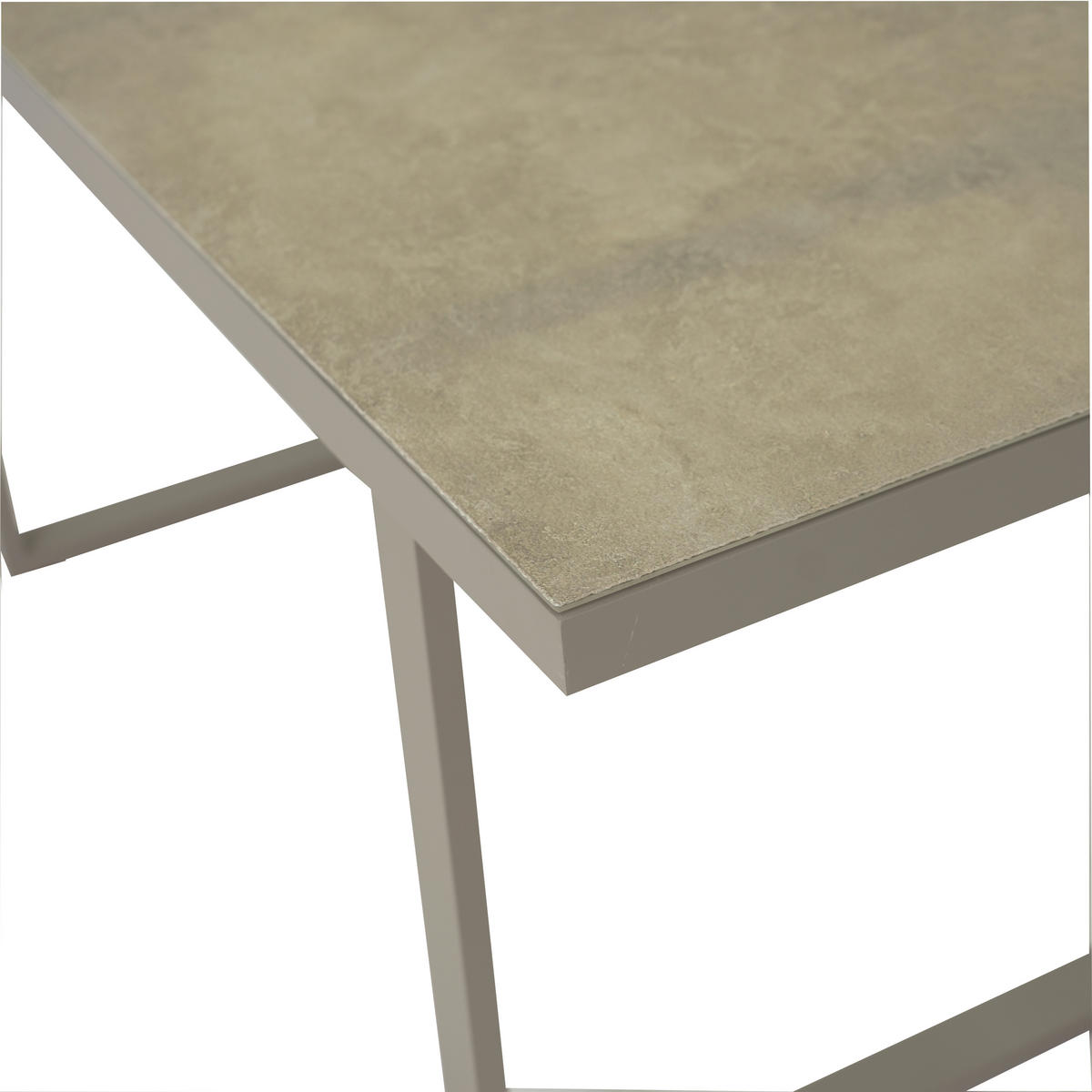 POCOline Gartensitzgruppe Tulum grau Glas Tulum - beige/champagner - POCOline