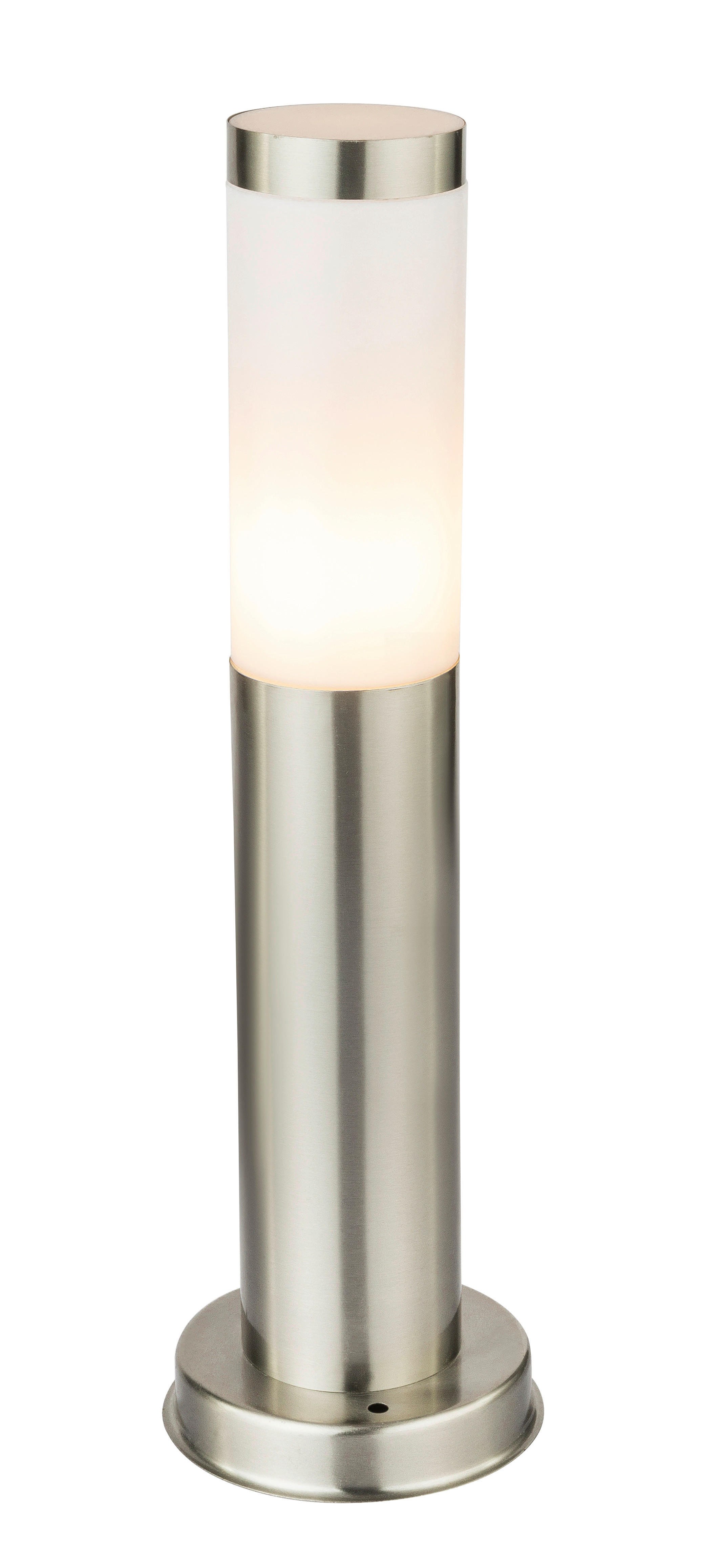 Außenstandleuchte 3158LED stahlfarbig Opal H/D: ca. 45x12,7 cm Boston - Opal/stahlfarbig (12,70/45,00cm) - GLOBO