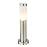 Außenstandleuchte 3158LED stahlfarbig Opal H/D: ca. 45x12,7 cm Boston - Opal/stahlfarbig (12,70/45,00cm) - GLOBO