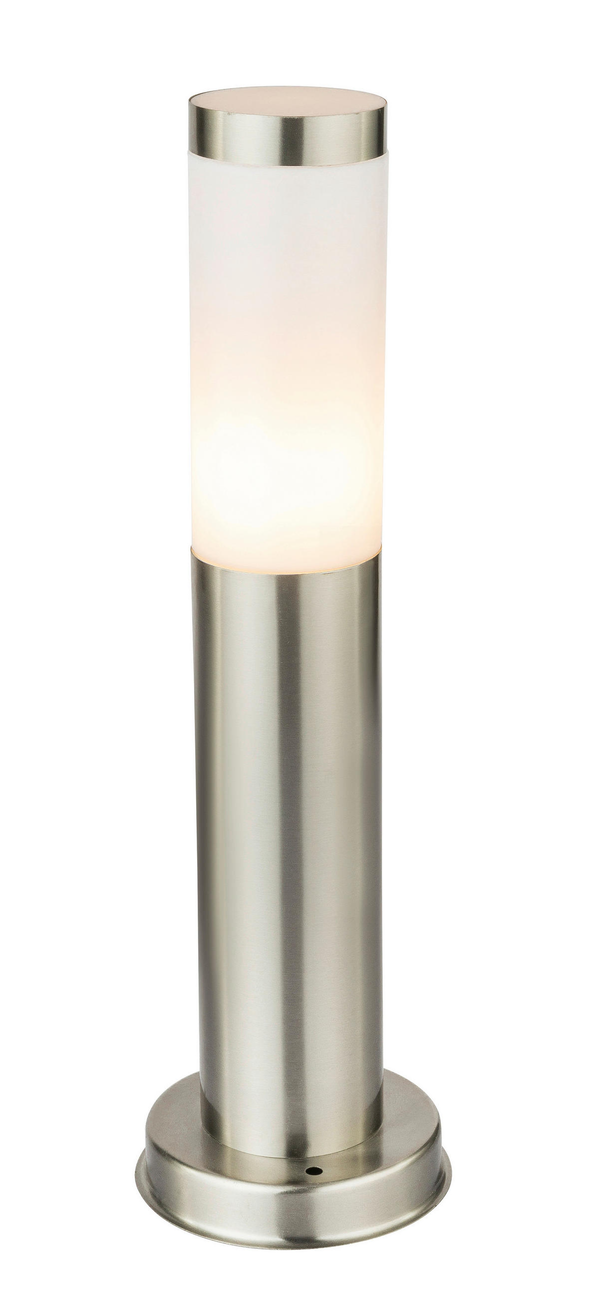 Außenstandleuchte 3158LED stahlfarbig Opal H/D: ca. 45x12,7 cm Boston - Opal/stahlfarbig (12,70/45,00cm) - GLOBO