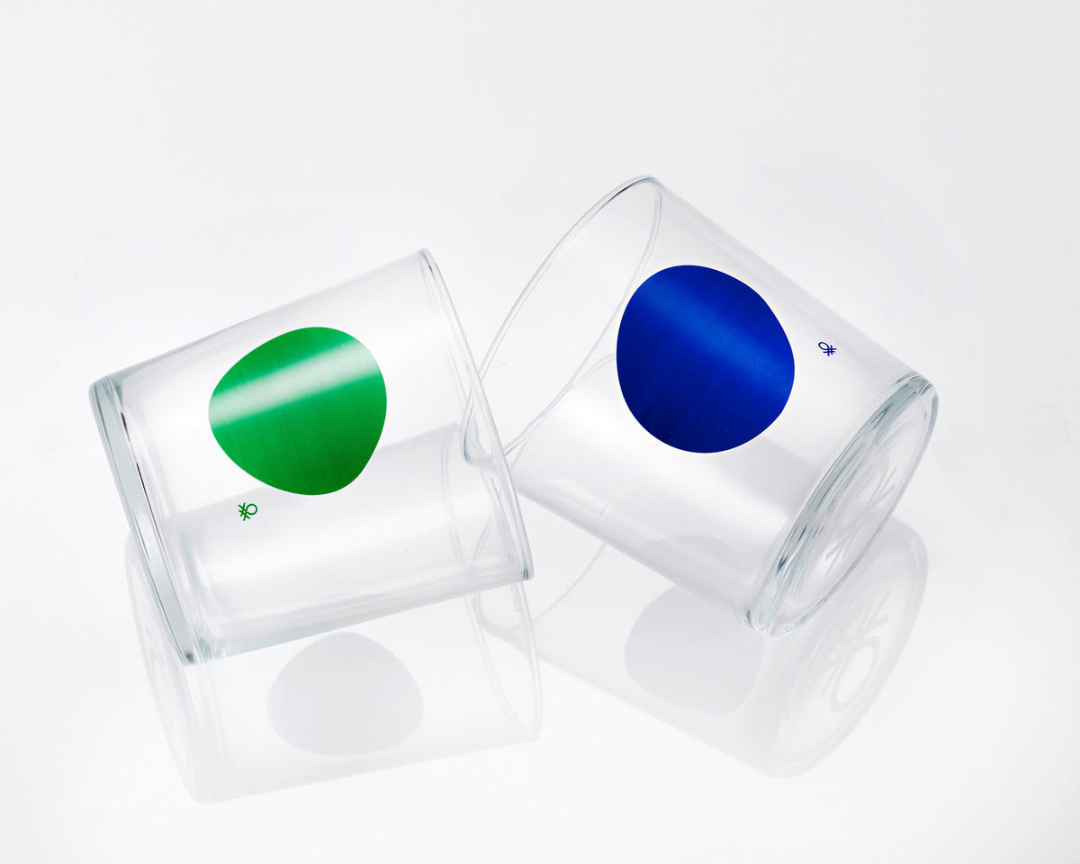 BENETTON Glasflaschenset Rainbow multicolor Rainbow - multicolor - BENETTON